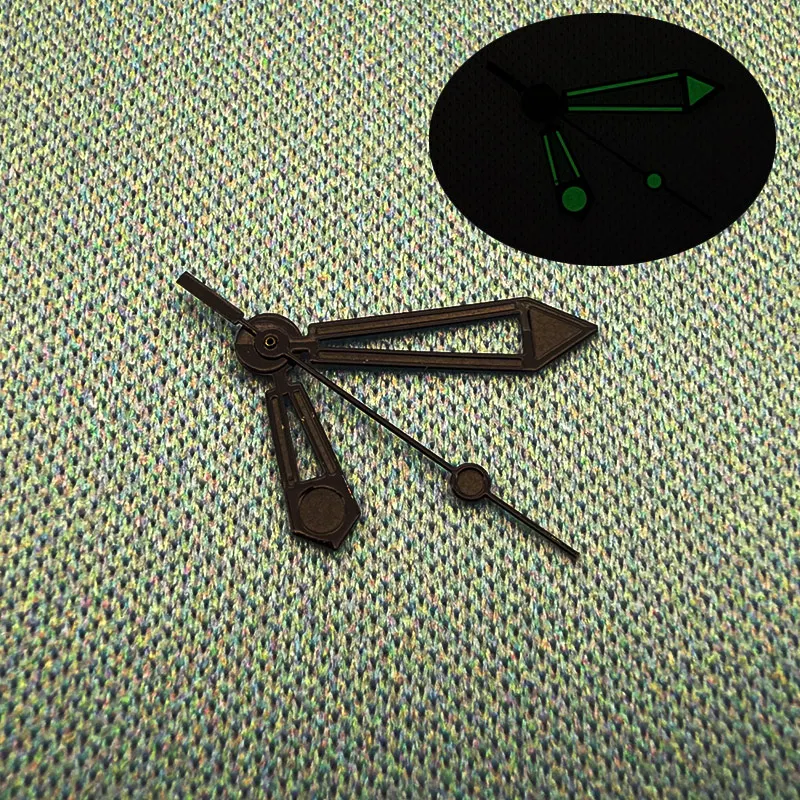 NH35 Lancette dell'orologio luminose verdi adatte per 7S26 7S36 NH35 NH36 4R35 4R36 Orologio con movimento meccanico automatico Accessori di rimontaggio