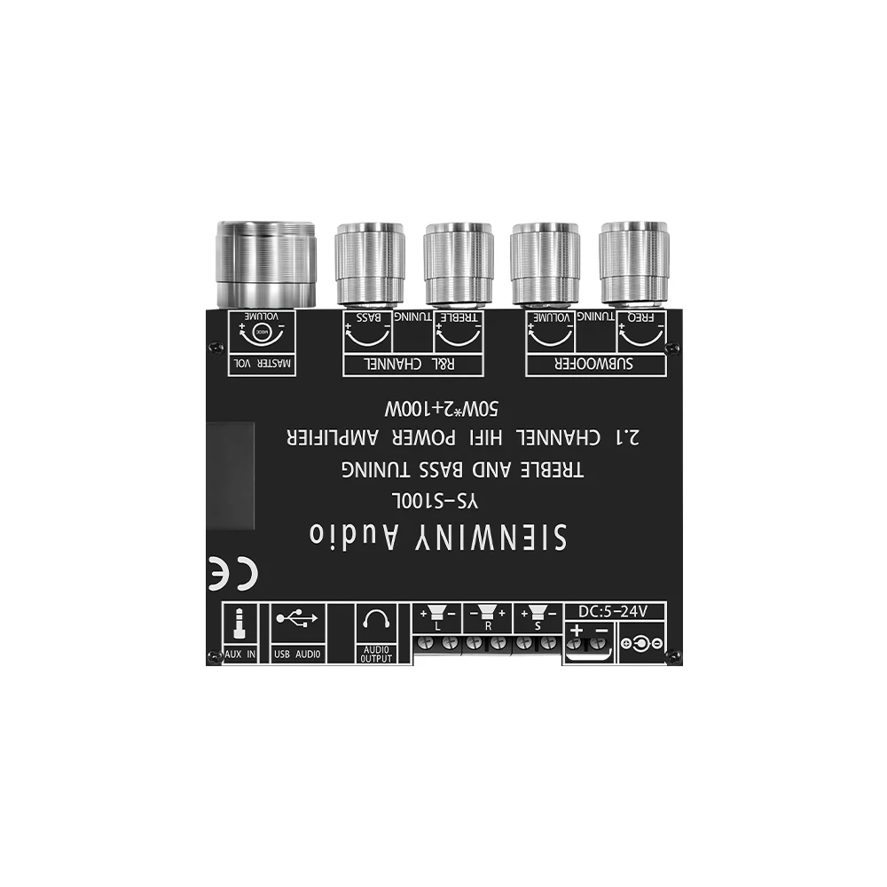 YS-S100L 50W+50W+100W Bluetoothアンプ HiFi 2.1チャンネルスピーカー ホームサウンドシステム用 アプリ操作対応