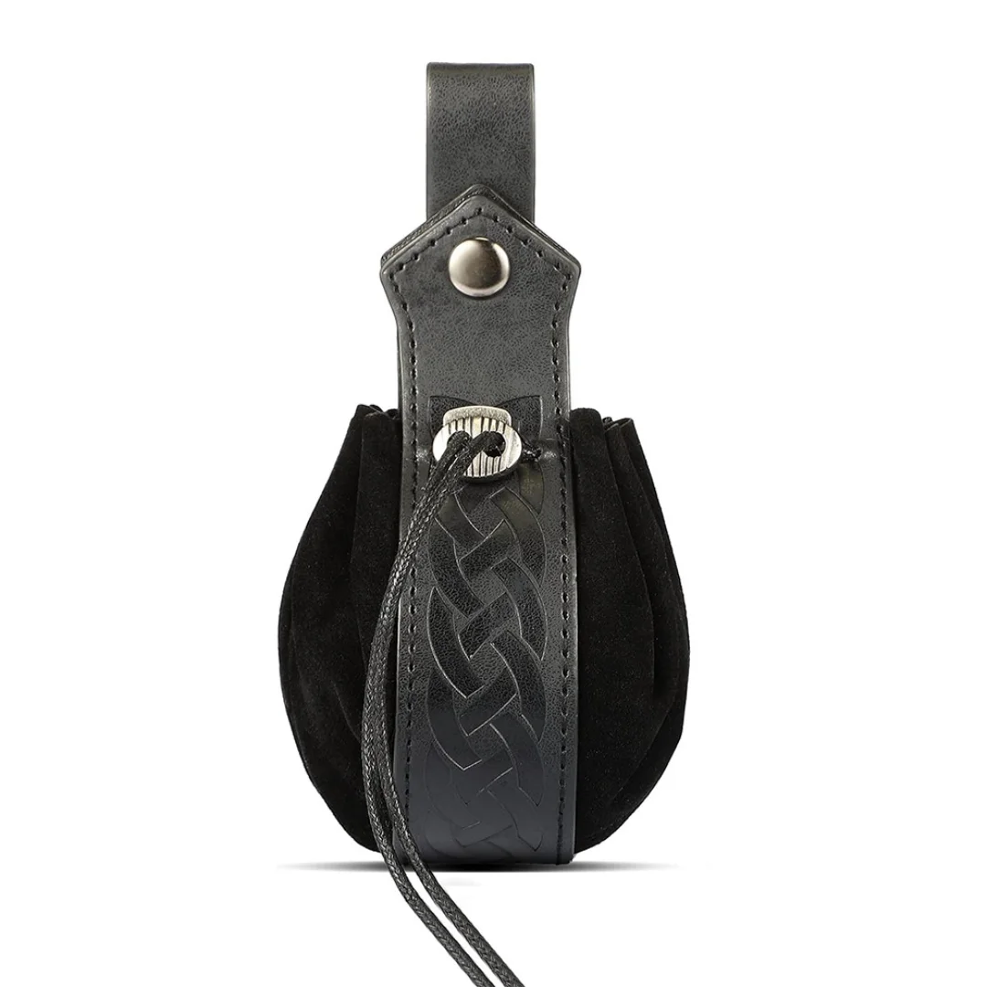 حزام UYEE من العصور الوسطى على شكل حرف O مع حقيبة برباط محمولة وحزام من الجلد الصناعي بتصميم عصر النهضة القديم ومجموعة محفظة لحزام Ren Faire