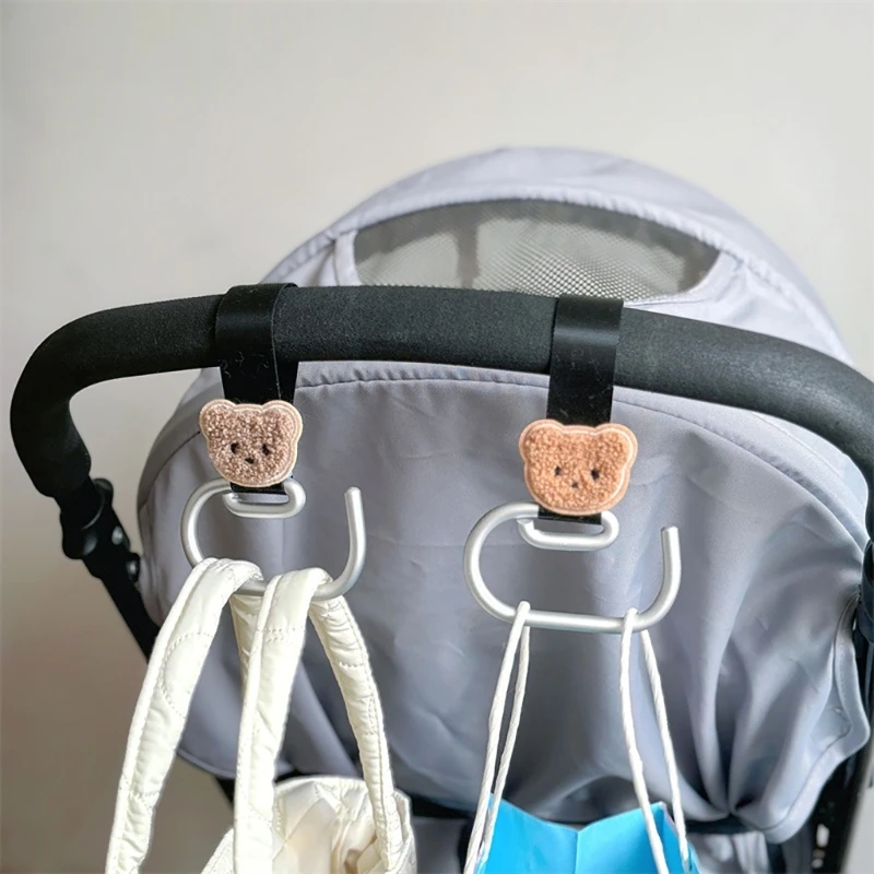 

1pc New Cartoon Plush Bunny Baby Stroller Hook Universal Baby Pram Diaper Bag Organizer Clip Pushchair Cart Carriage Hook Hanger