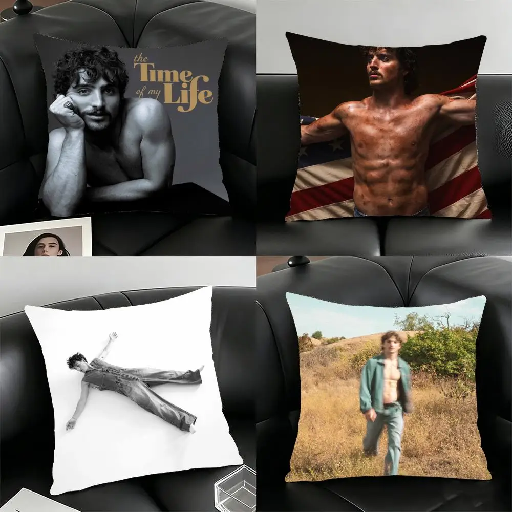 Singer B-Benson Boone Cushion Cover Soft Plush Pillowcase Double Sided Cushion Cover for Sofa Bedroom Home Decor Gift