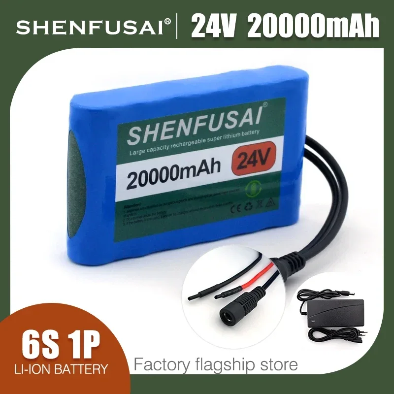 6s1p 24V Lithium-ion Battery Pack 35ah/30ah/20ah for Electric Scooters and Bicycles with High Quality 18650 Batteries