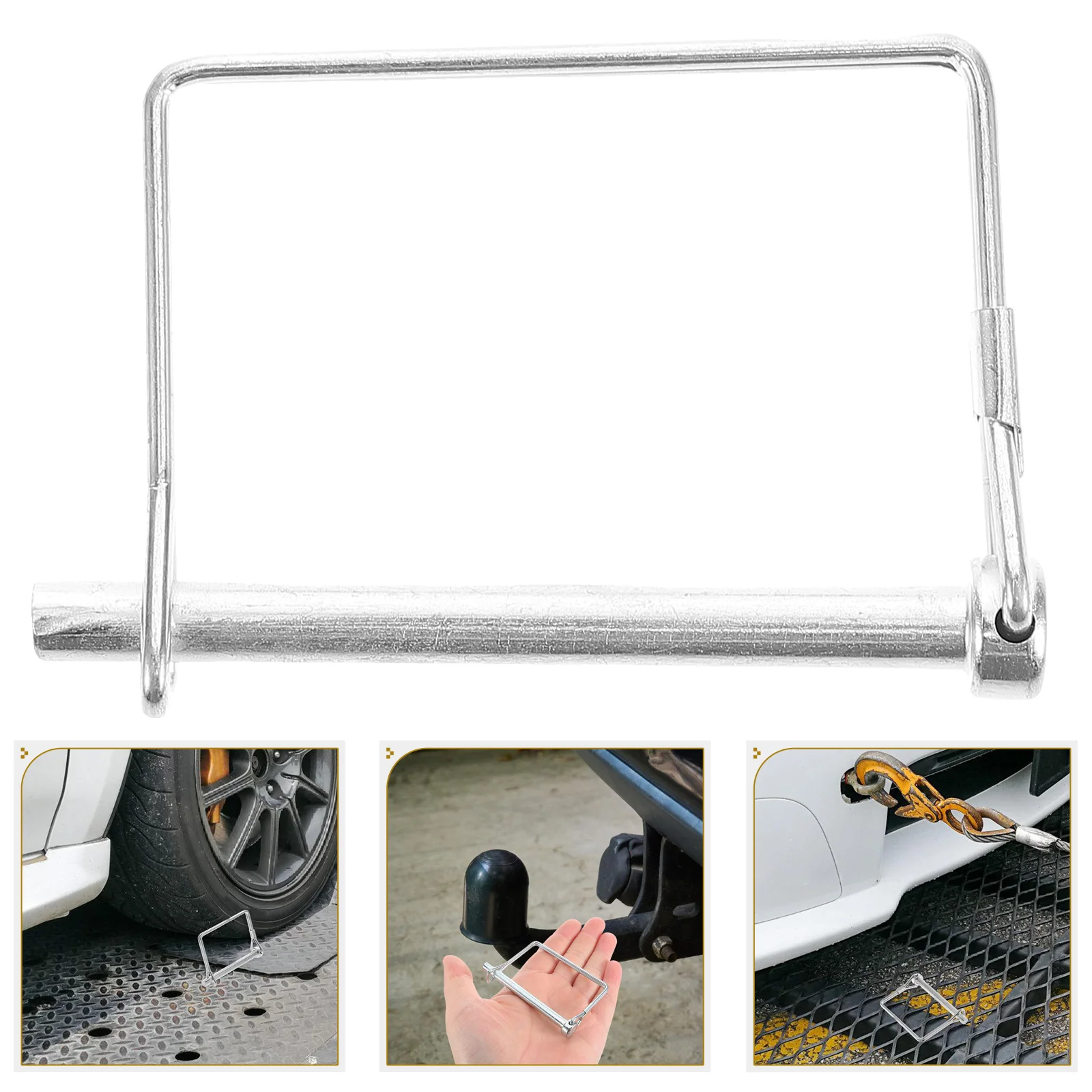 

Heavy Duty Locking Receiver Lawn Tractor Trailer Coupler Safety Latch Quick Release Shaft Locking Pin Trailer Gate Hitch Lock