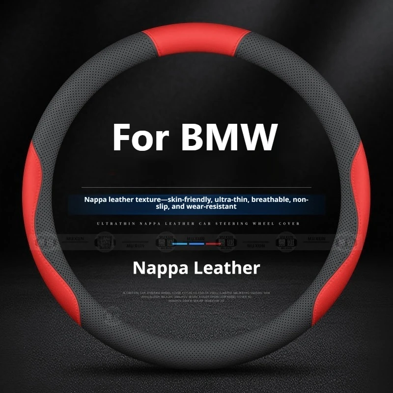 Sportlicher Lenkradbezug für BMW 330i 325i 525i 530i X1 X2 X3 X5 X6 X7 M4 730i Ultradünnes Auto-Innenzubehör