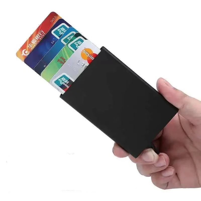 Smart Wallet Automatically Metal Bank Credit Card Holder Thin ID Card For Toyota camry chr corolla rav4 yaris prius accessories