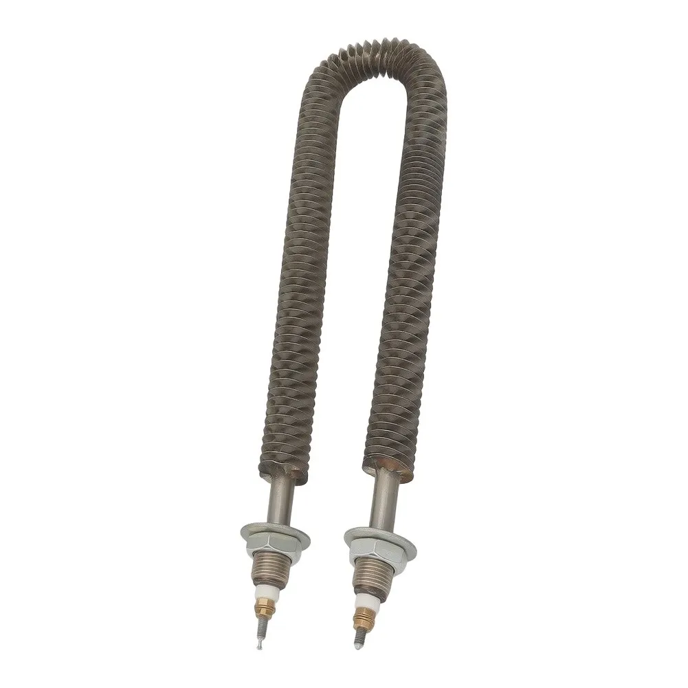 Stainless Steel U-Shaped Finned Electric Heating Tube 220V 1KW for Industrial Ovens Air Duct Heaters and Food Processing