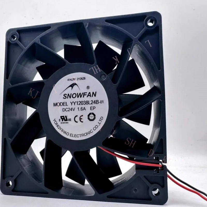 

N FOR SNOWFAN YY12038L24B 12038 DC24V 1.6A 12CM 2-wire Inverter Cooling Fan