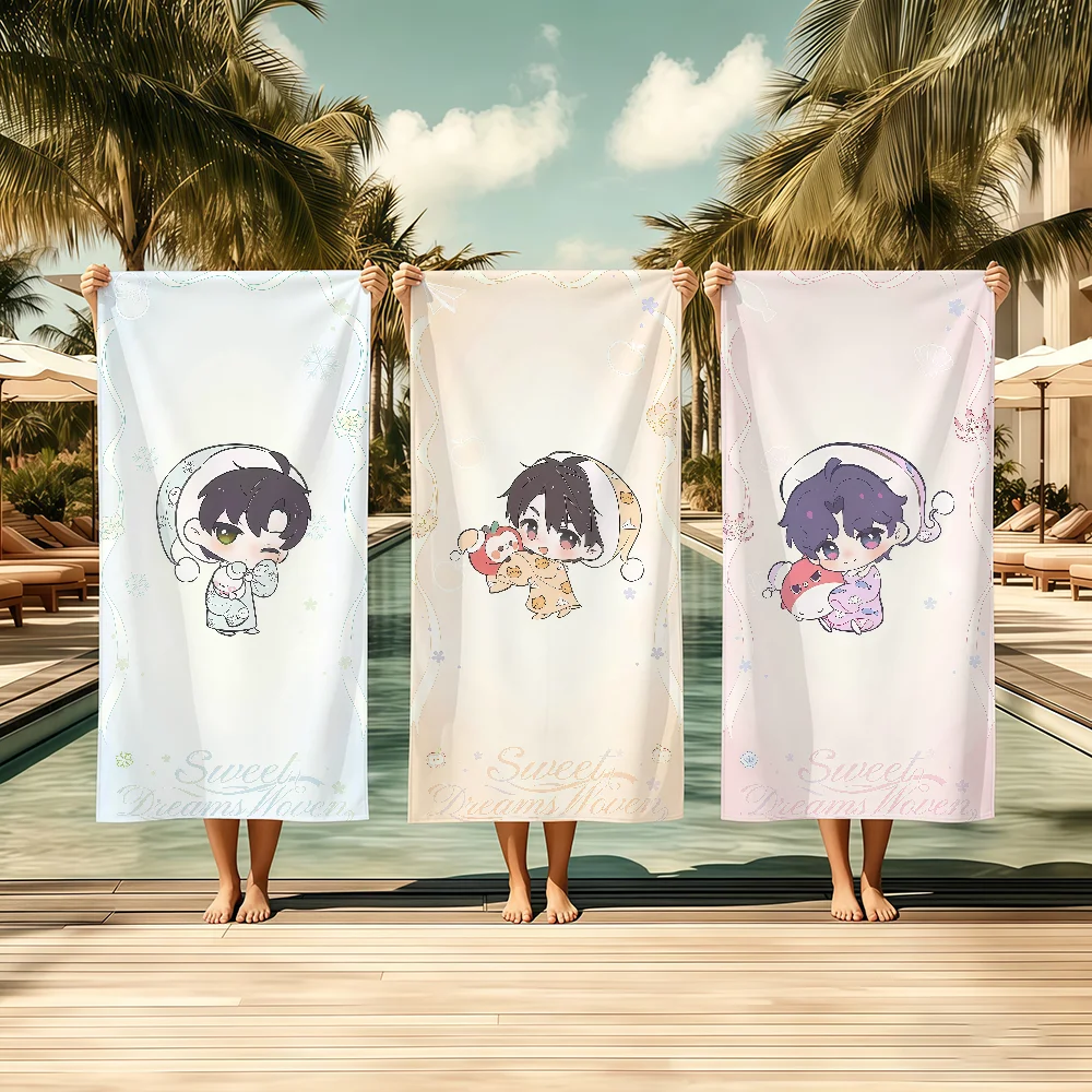 Love And Deepspace Pajamas Cute Towel Textile Bathrobe Beach Quick-Drying Lightweight Portable Camping Swim Pool Travel