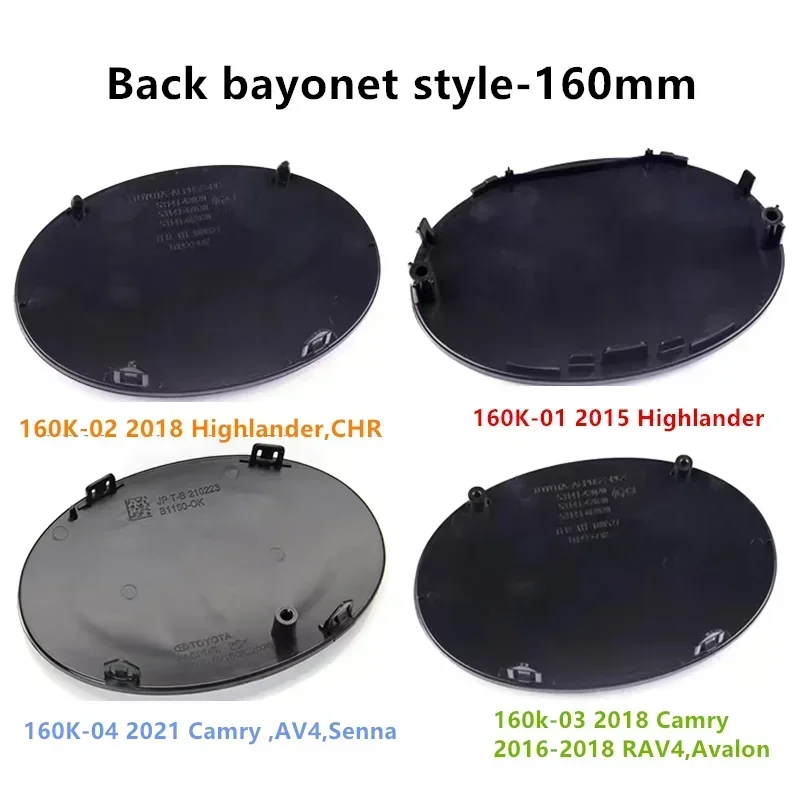 160mm car series crystal series 3D crystal car hybrid logo badges front grille for Toyota Highlander Camry RAV4 CHR Senna Avalon view 6