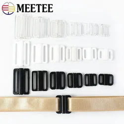 Meetee-プラスチック製のバックル,20セット,8〜25mm,ブラジャー,水着用の調整可能なスイムクリップ,キルト,ソーイング下着アクセサリー