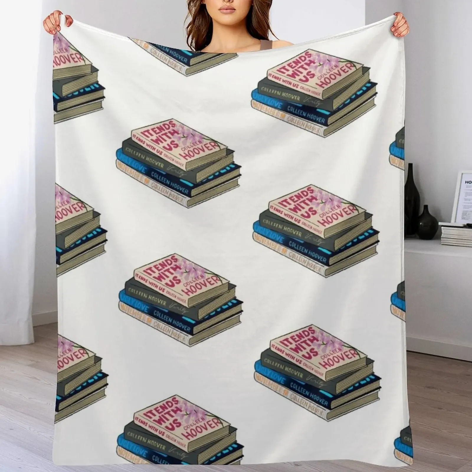 

Colleen Hoover Books Throw Blanket Decorative Beds blankets ands Tourist Bed linens Blankets