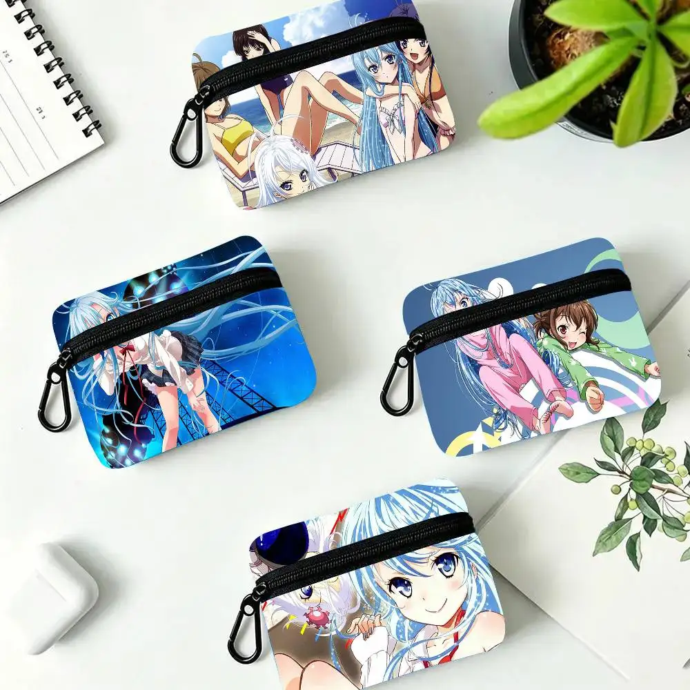 Ground Control To Psychoelectric Girl Oxford Fabric Wallet With Zipper Hanging Multifunctional Bag For Credit Cards Keys Coins