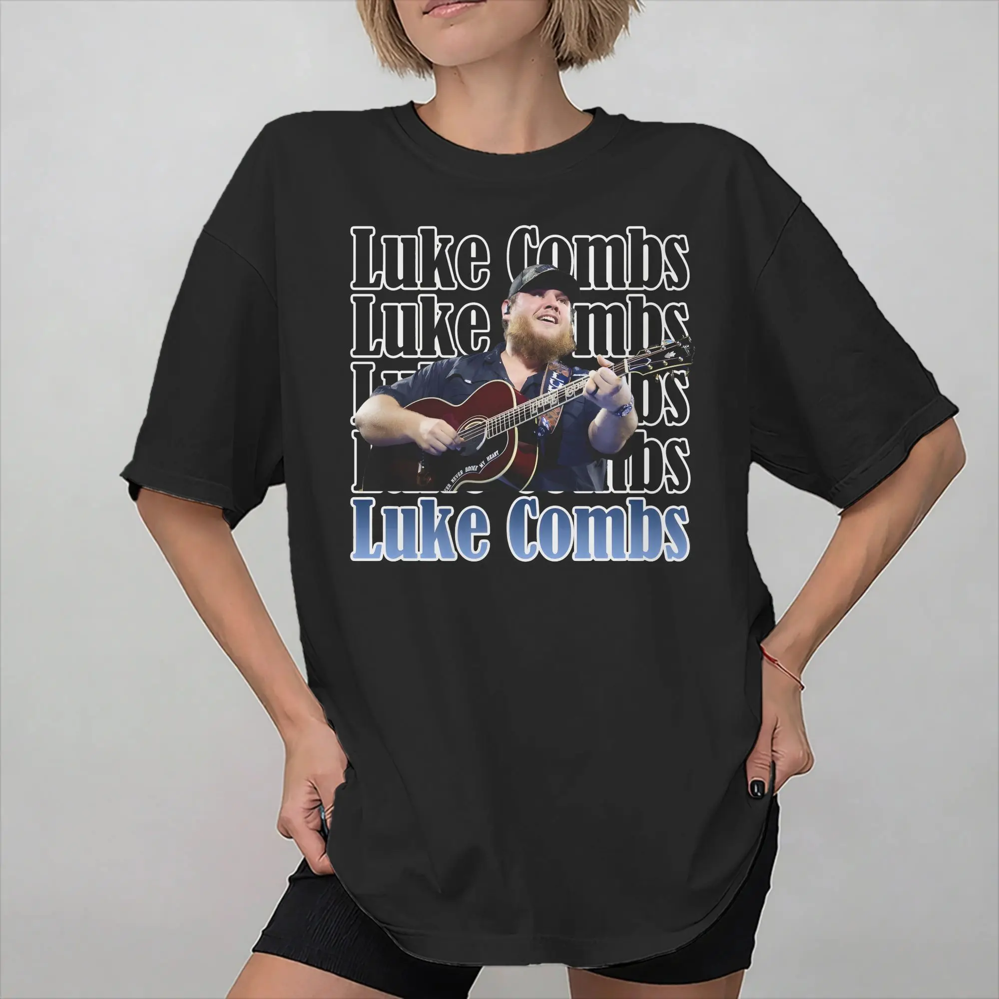 Lukes Combs My Kinda Saturday Night Tour 2026 Country Music Outfit Men Women T Shirts 100% Cotton Tee Printed  T-shirt Clothes
