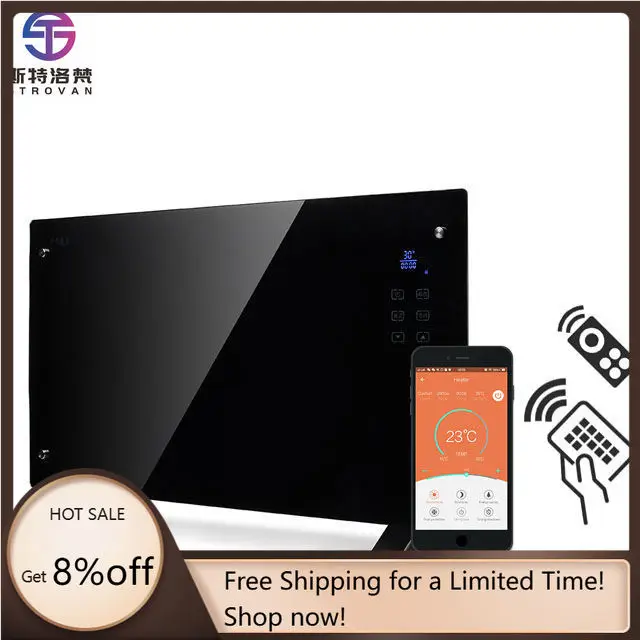 STLF ترموستات مخصص لوحة زجاجية مسخن الحائط سخان كهربائي سريع التسخين #1