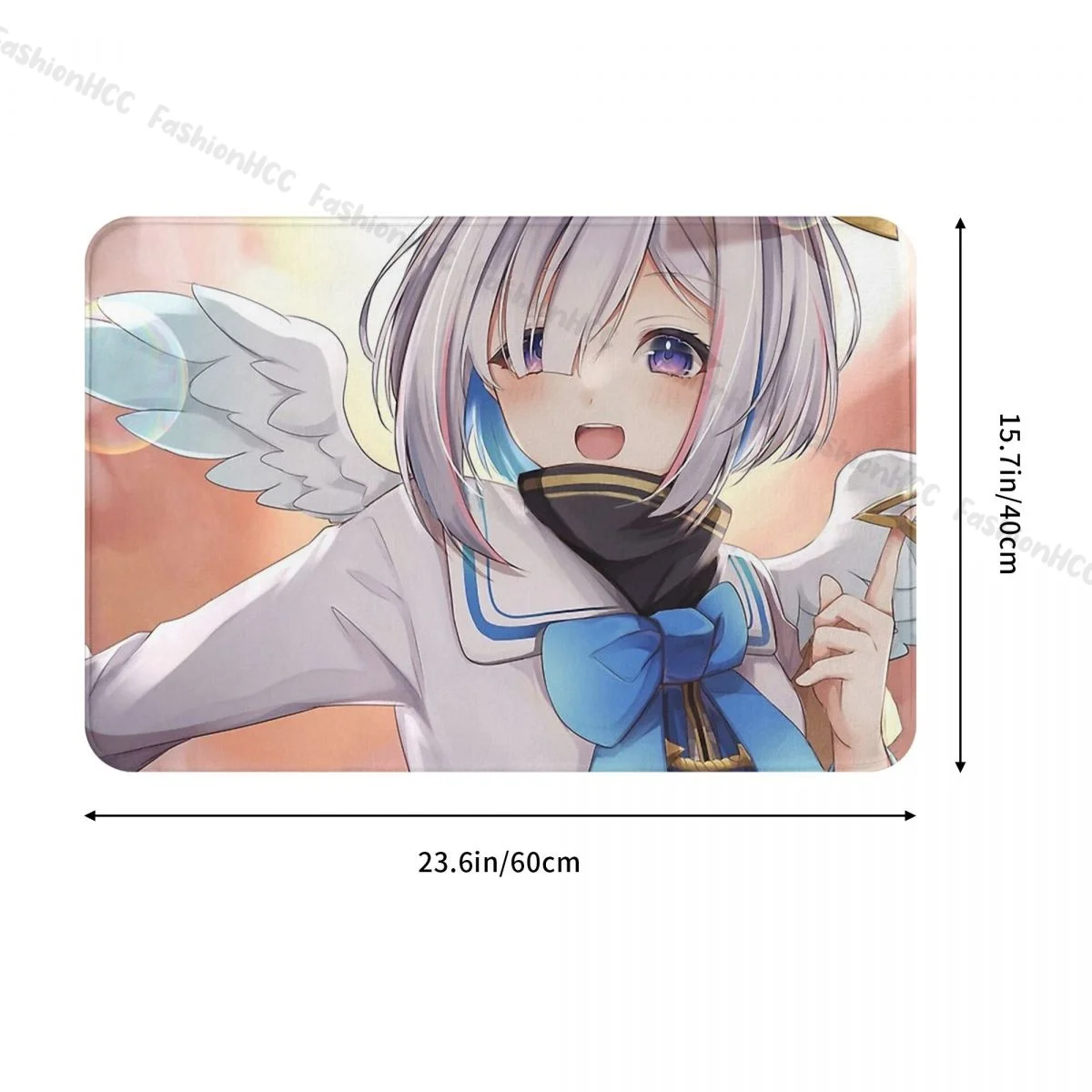 Hololive Virtual Host Group Box Non-slip Doormat Amane Kanata Classic Bath Kitchen Mat Welcome Carpet Indoor Pattern Decor