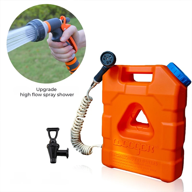 

21л портативные пластиковые банки для воды грузовик автофургон прицеп большой емкости резервуар для удержания воды ведро кемпинг хранение воды газовое топливо