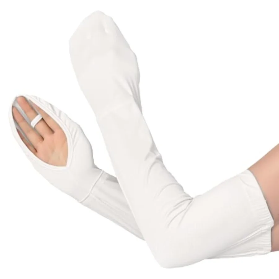

Arm Sleeves For Women Sun Protection Sleeves Sun Protection For Driving Gardening White