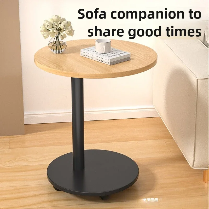 Living room sofa side several bedside side cabinets removable storage balcony small round table