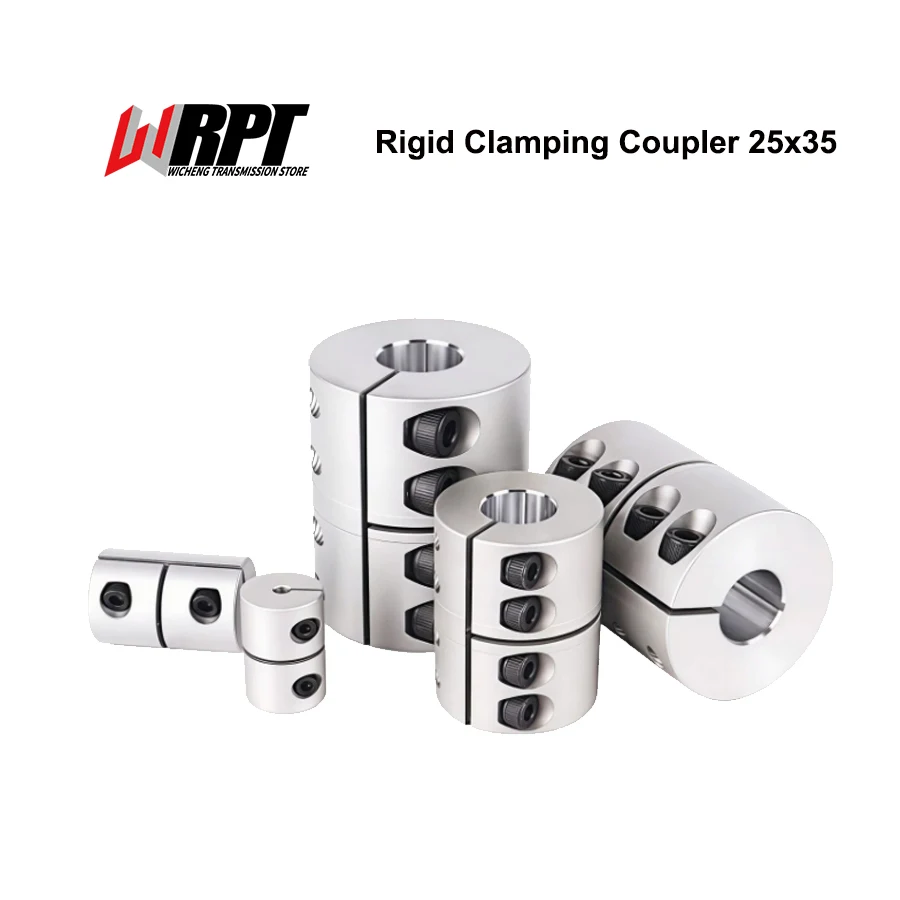 High Torque Rigid Clamping Coupler 25x35 Aluminum Elastic Shaft Connector For Laser Engraver CNC Servo Stepper Motor