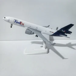 JASON TUTU 20CM Fedex Express McDonnell Douglas MD-11 Aircraft Model Planel Airplane Diecast Metal Planes Collect Gifts ﻿
