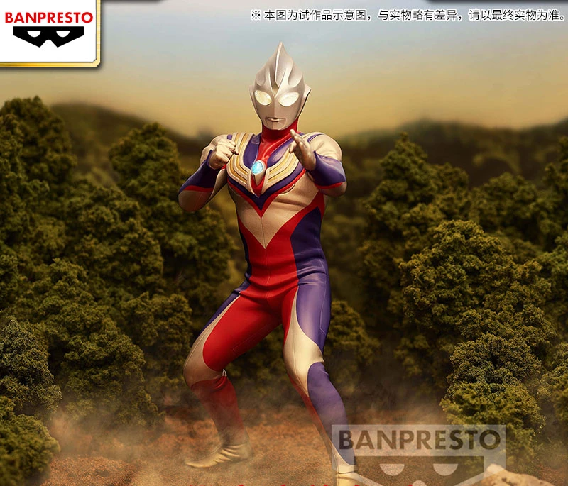 Bandai Original Genuine Ultraman Tiga Type A (composite Type) Anime Movable Humanoid Model Figure Holiday Gift