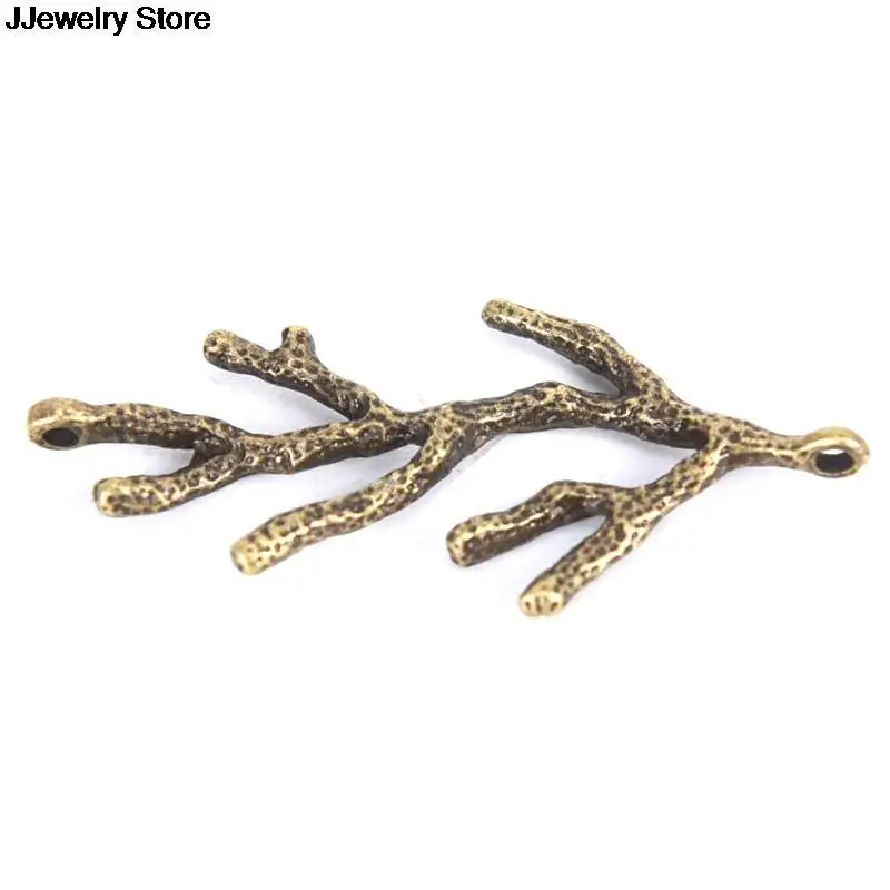 10Pcs/Set Vintage Alloy Branch Charms Pendant DIY Bracelet Necklace Accessaries Jewelry Finding Making Craft