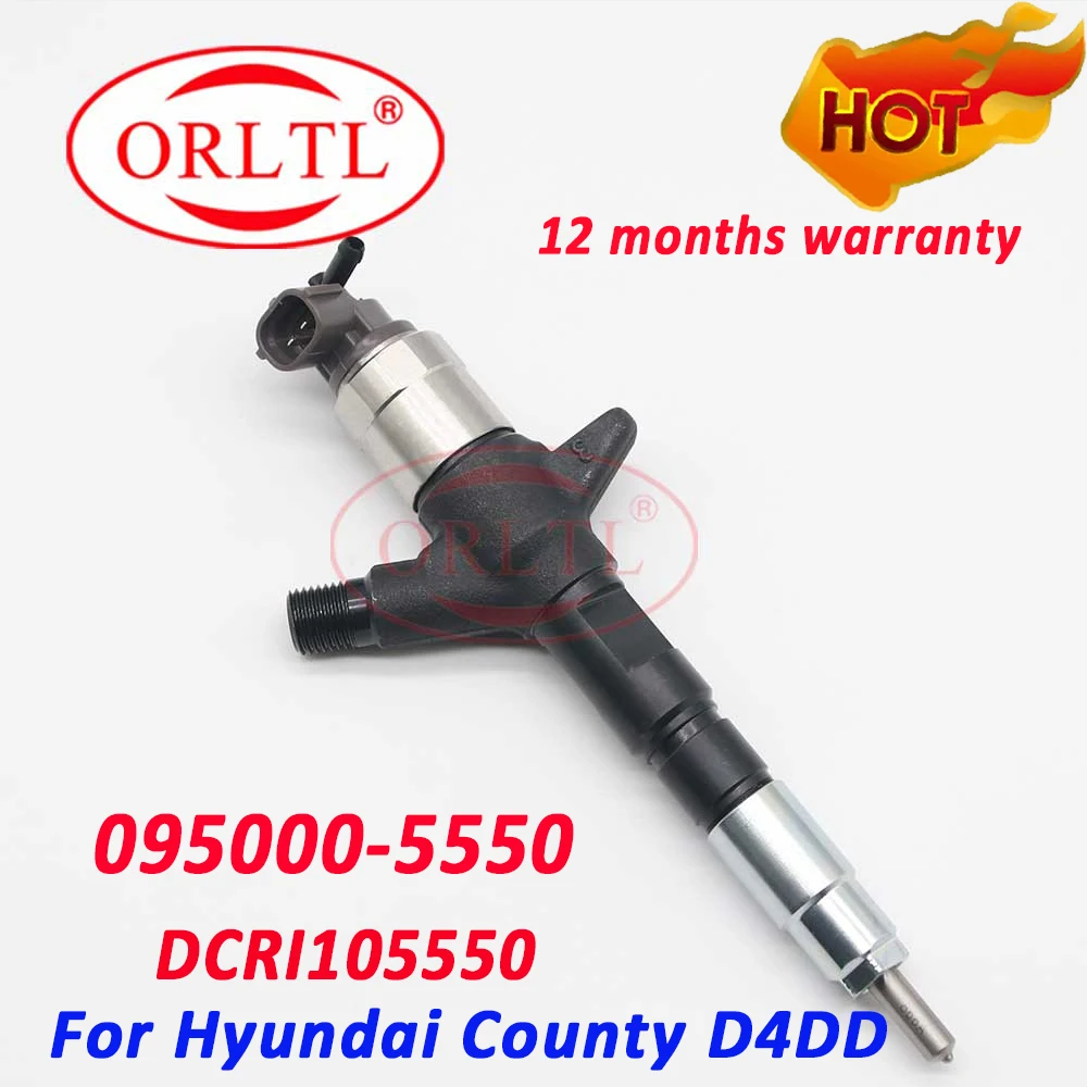 095000-5550 Common Rail Injector 33800-45700 Diesel Fuel Engine Injector 0950005550 DCRI105550 For Denso Hyunda HD78W Mighty