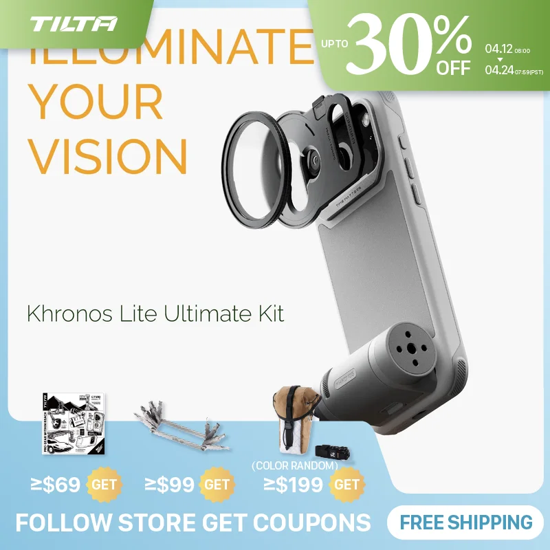

Чехол TILTA Khronos Lite для iPhone 17 Pro/17 Pro Max, чехол из ТПУ с поддержкой MagSafe и кнопкой управления камерой TKL-IP17-FC