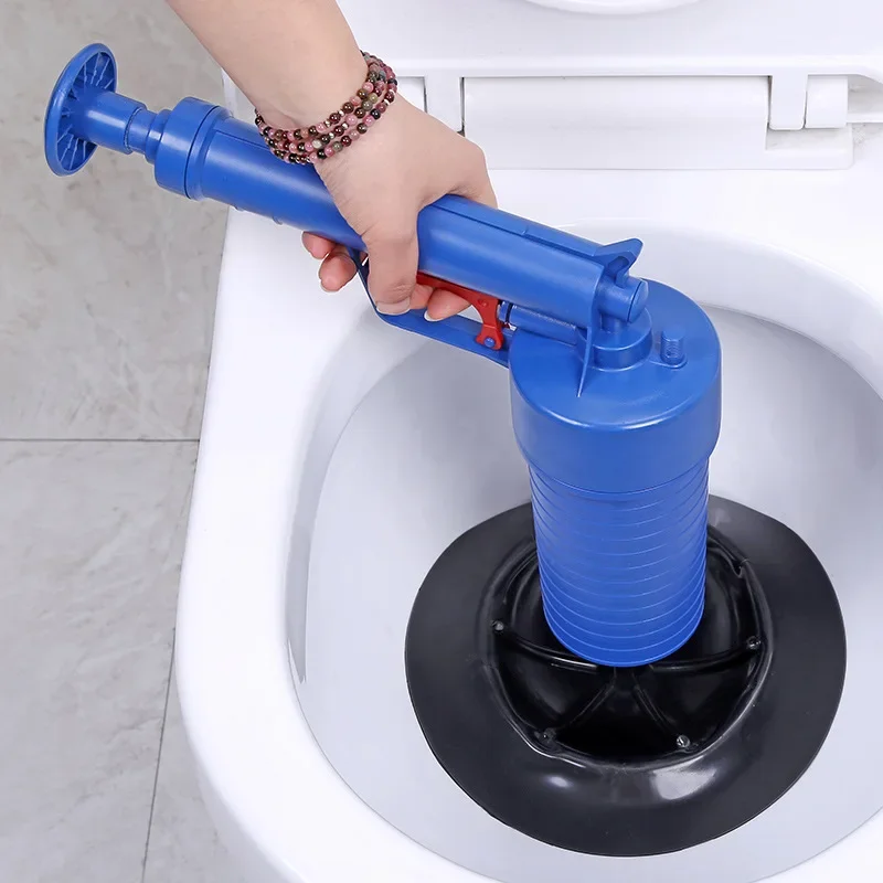 

Air Power Drain Blaster Gun High-pressure Manual Sink Plunger Opener Bathroom Toilets Closestool Pipe Dredging Clean Pump Tools