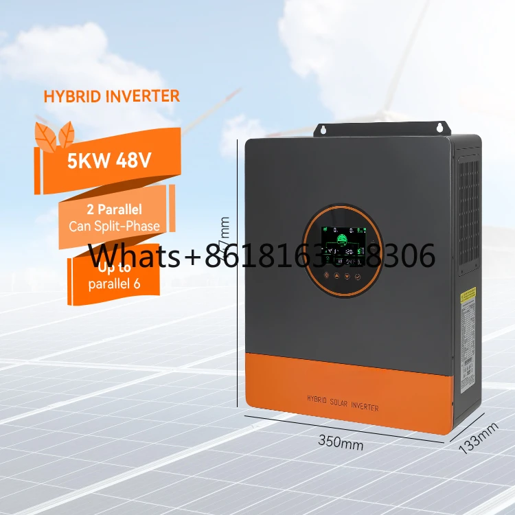 

5000W 48V Inverter Charger MPPT 110/120V BMS Function Hybrid Solar Inverter