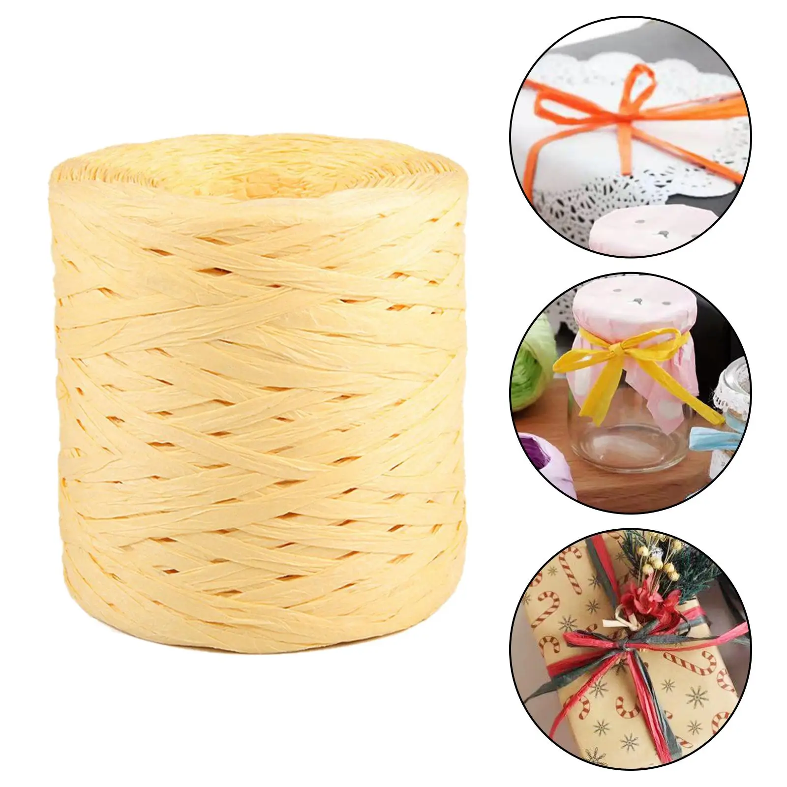 Kertas kerajinan Raffia pita tenun rafia pita Macrame Project Packing Paper