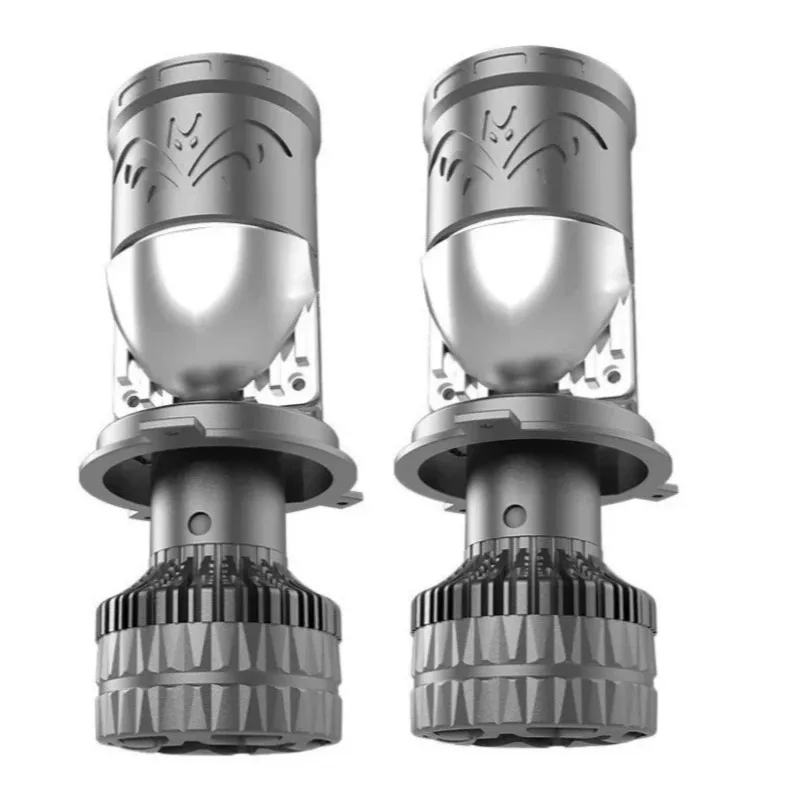 

XTG 7800W H4 Bi LED Projector Headlight with Halo Dual Copper Pipe Fish Eye Lens LHD High Low Beam Super Bright Car LED Headlamp