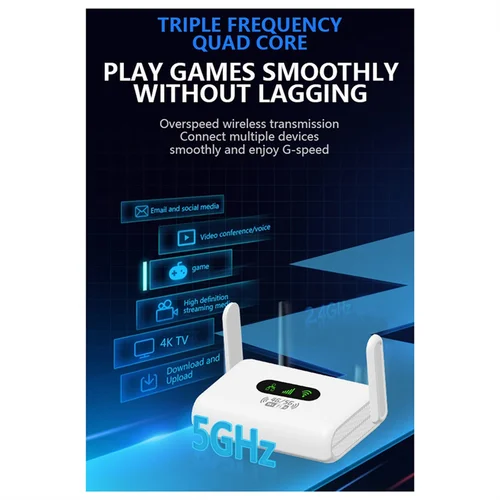 Imagen 2 del producto FEDI-nuevo enrutador Q30 4G WIFI6 LTE, Mini tarjeta inalámbrica CPE, enrutador 2,4G, punto de acceso móvil Wifi portátil, enchufe europeo