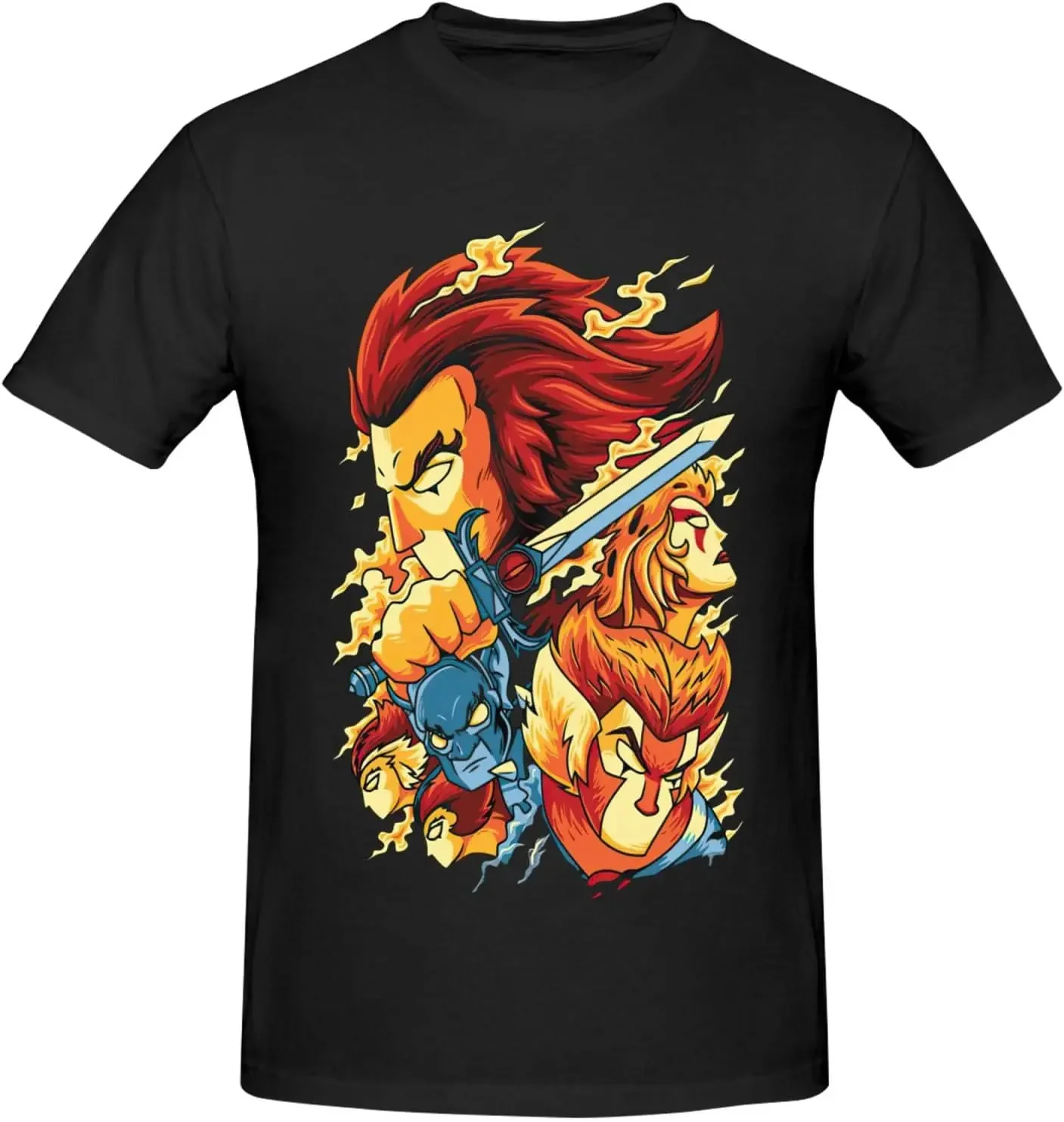 Graphic Men's T-Shirt Short Sleeves Shirt Cartoon T Shirts
