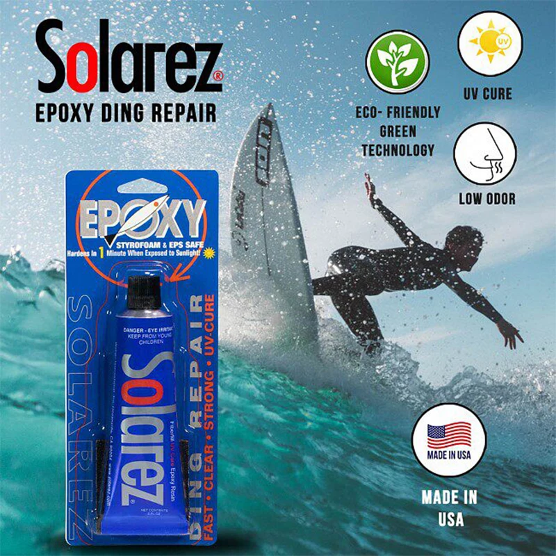 Imported Solarez Epoxy Surfboard Adhesive Repair Kit Ding Repair High-Quality Imported Surfboard Maintenance Tool