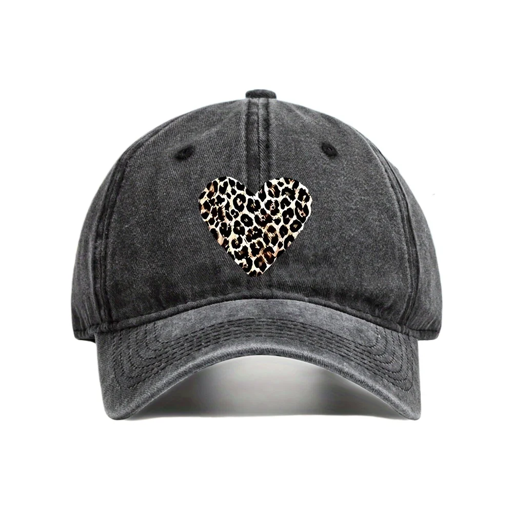 

Washed Cotton Print Dad Cap Unisex Vintage Baseball Cap Soft Top Sun Hat For Fashionable Outdoor Daily Streetwear Travel