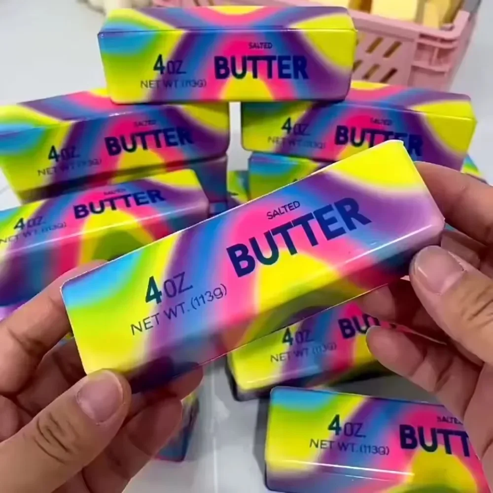 New Butter Stick Squishy Toy Slow Rising Squeeze Toy Butter Bar Brick Squishy Fidget Toy Anti Stress Release Hand Relax Gift Toy
