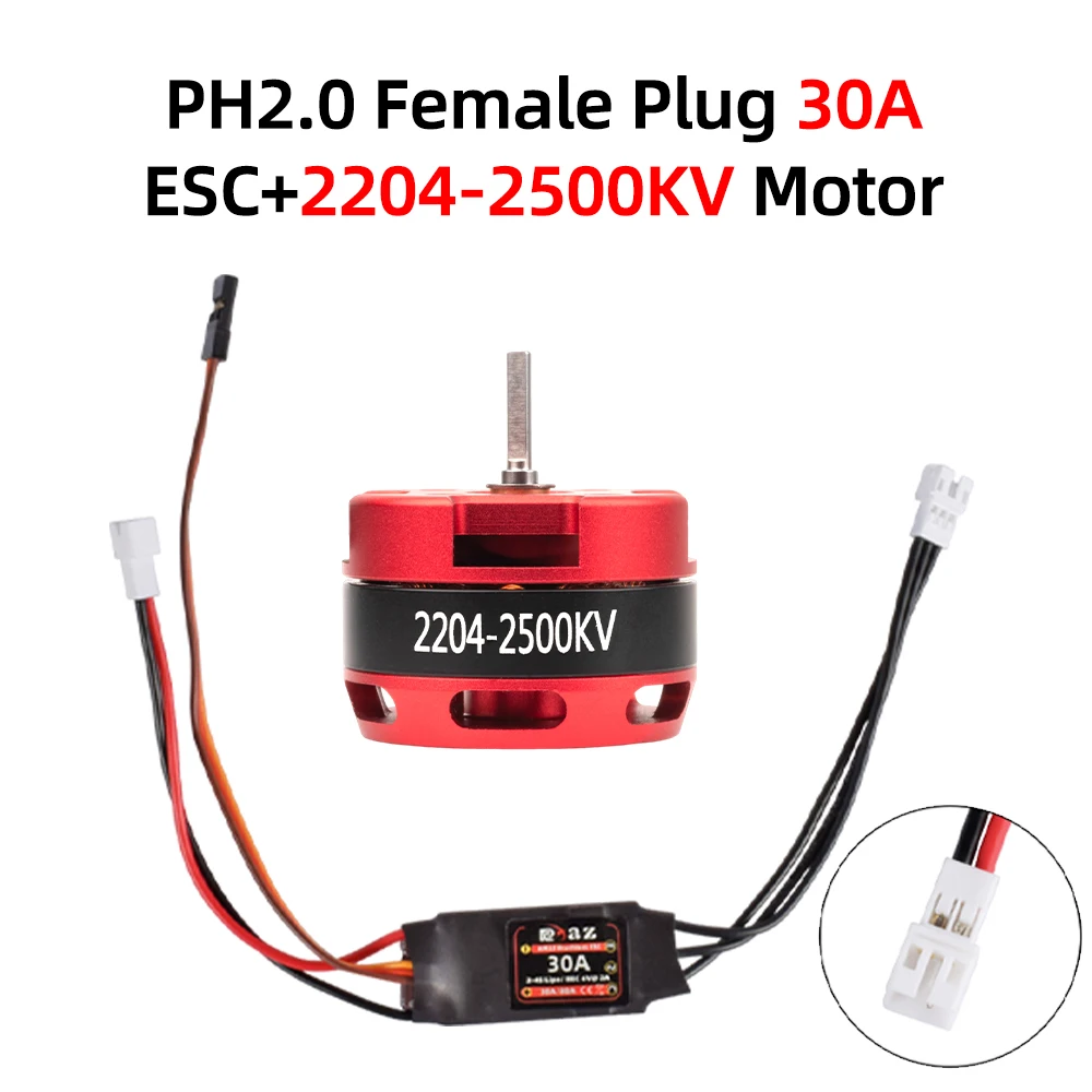 9IMOD Borstelloze ESC Motor Combo AM32 30A ESC 2204 Motor Voor RC 1/18 1/24 SCX24 Crawler Auto