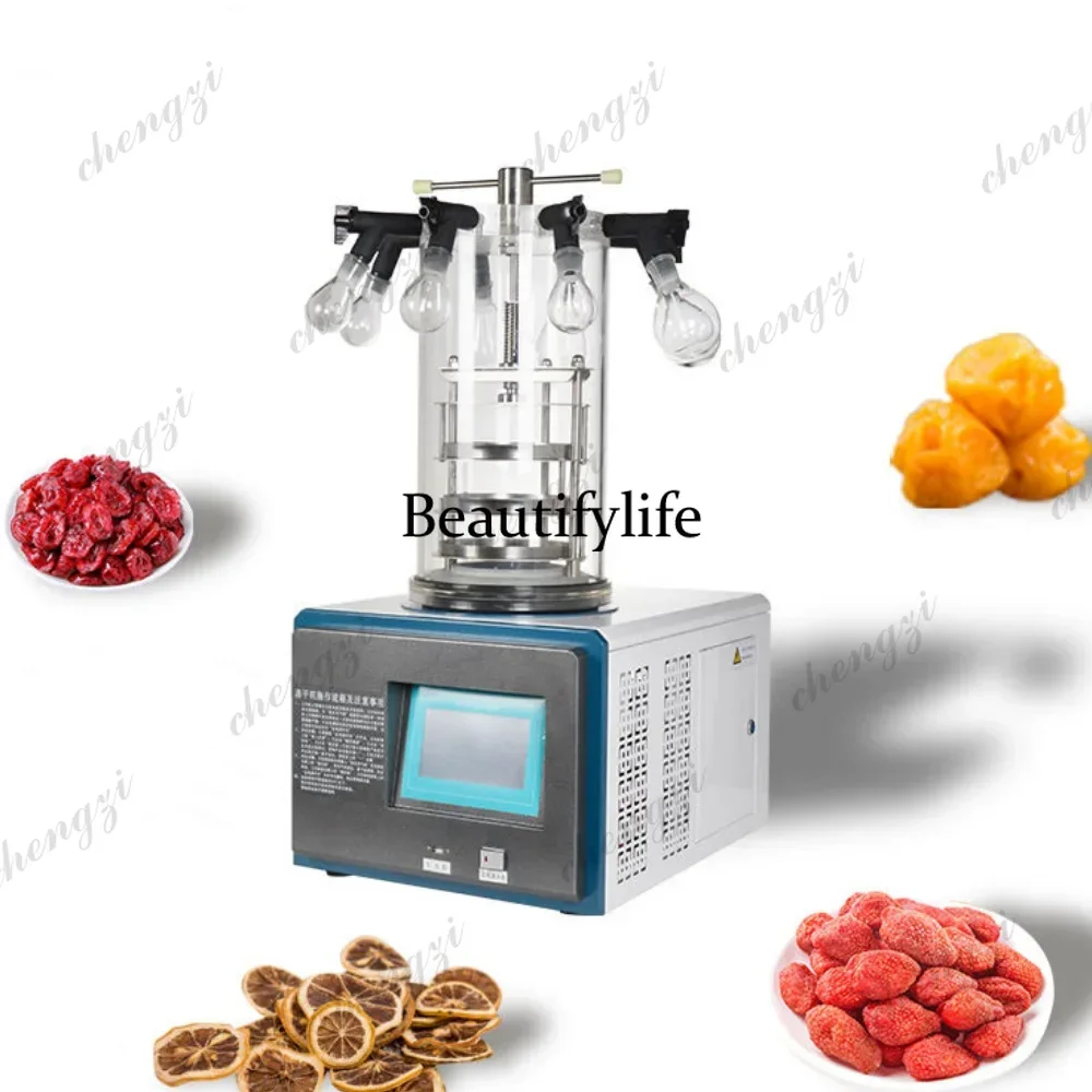 Desktop Lab Vacuum Freeze Drying Lyophilization Machine Vial Laboratory Freezer Dryer Machine For Chemical Industry
