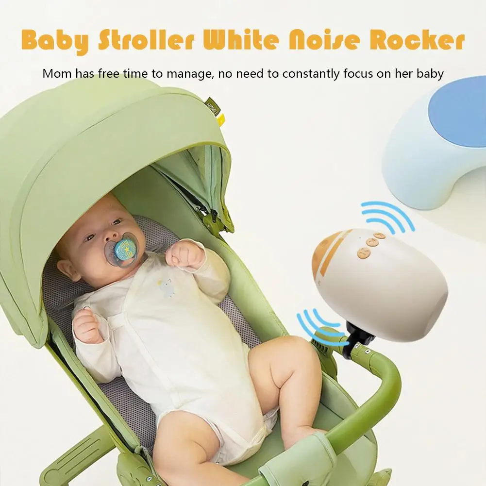 

Portable Baby Sleep Soothing Device Baby Stroller Shaker Care Noise With White Baby With Bluetooth Function A5Y8