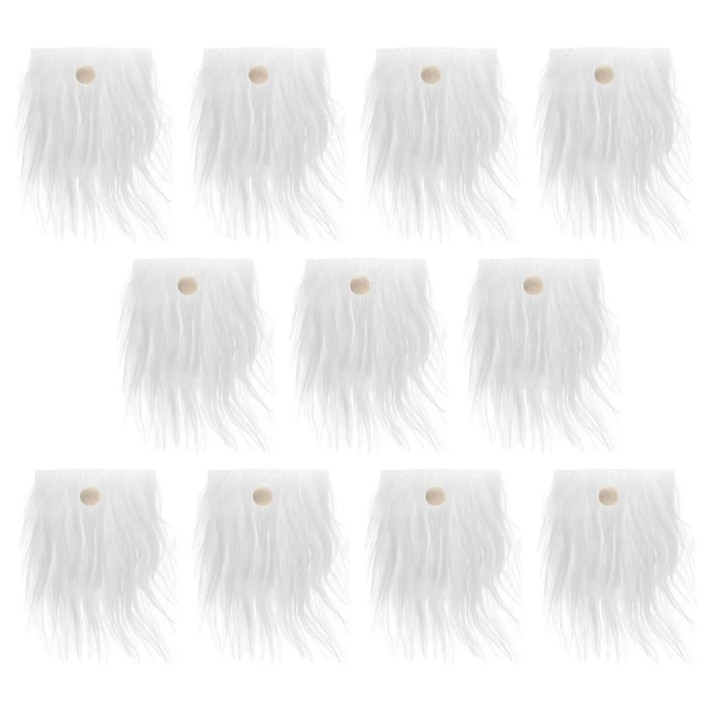 

24 Sets Dwarf Beard Gnome Making Supplies Fur Beards for Crafting Material Materials Wood Faux Crafts Decoration