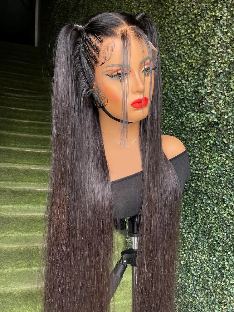 

Обтягивающие настоящие парики из натуральных волос Full HD ручной работы, обновленный в любом месте, ультра-облегающий прямой 360-градусный кружевной фронтальный парик с шнурком