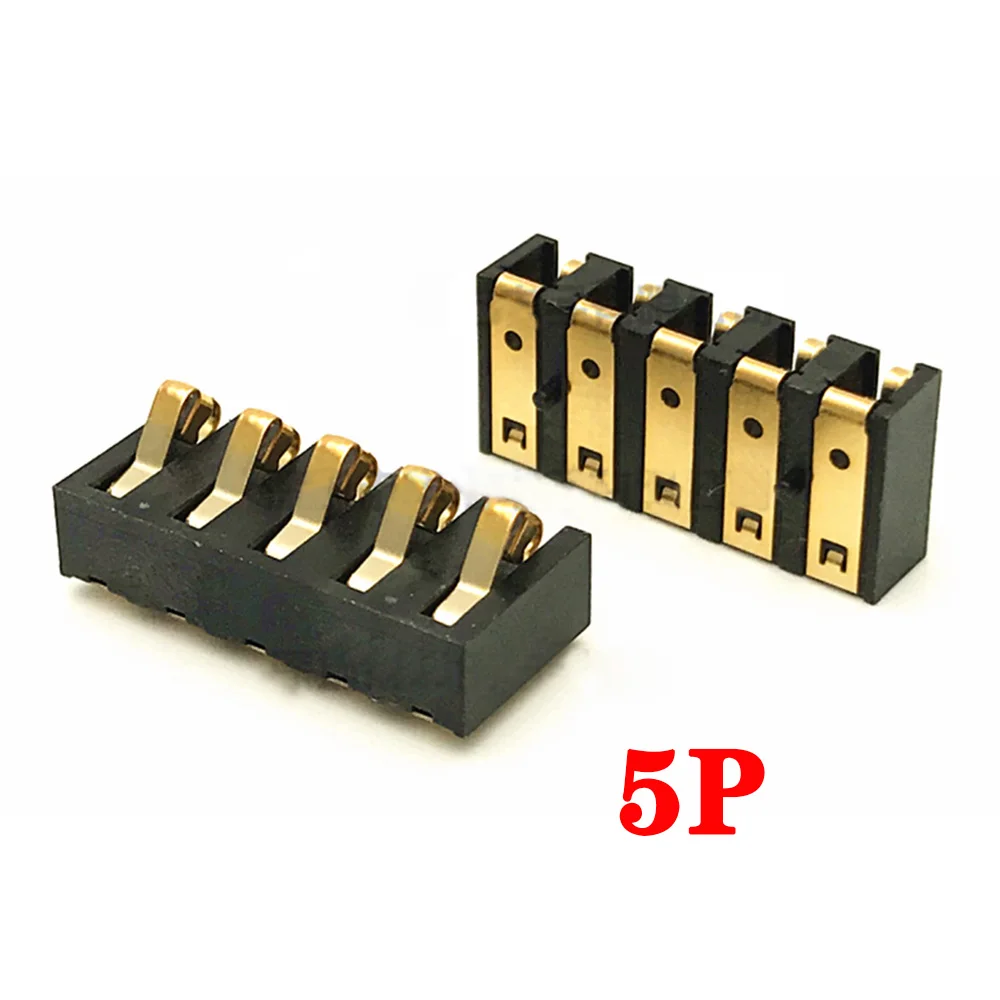 5pcs Gold-plated Shrapnel Battery Connector BC-42 2P 3P 4P 5P 6P Charging Seat 4.2mm Pitch Conductive Seat Power Connector