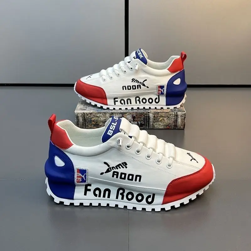 Sapatos de superfície de pano respirável masculino, sola grossa, sapatos para pai aumentado, casual, todos os jogos, sapatos Forrest Gump, 2024