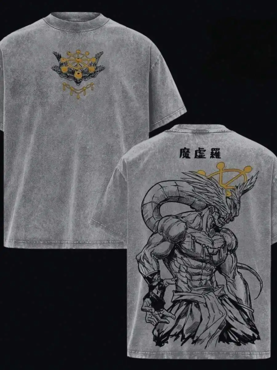 Camiseta de Anime para Hombre 2026, Diseño de Magia Oscura, Estilo Retro Urbano, Estilo Gótico Y2K, Camiseta Informal de Verano, Regalo para Otakus