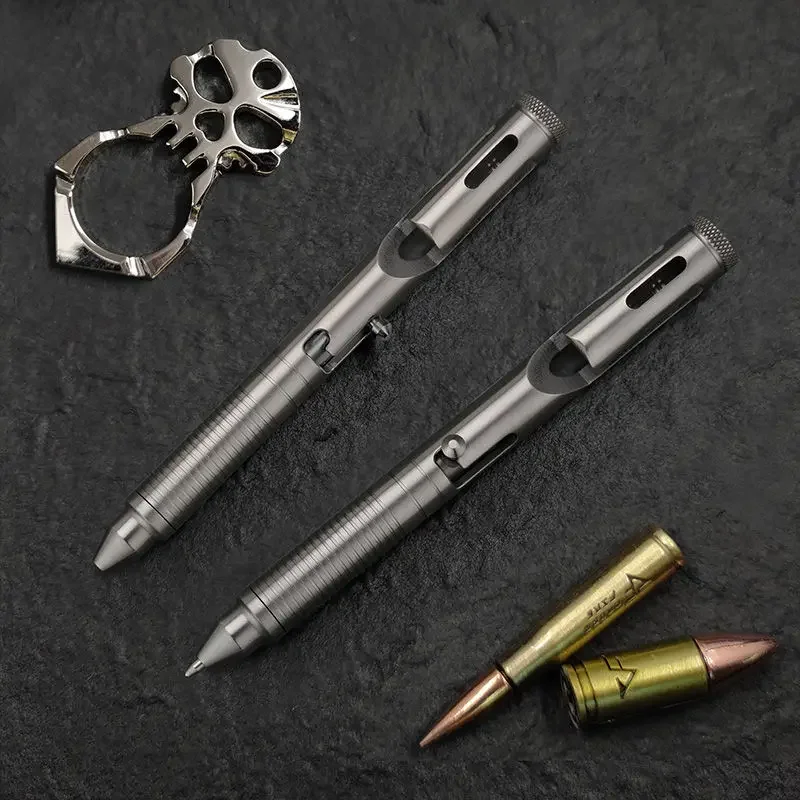 

Multifunction Titanium Alloy Tactical Pen Bolt Portable Outdoor EDC Equipment Car Emergency Window Breaker Tool