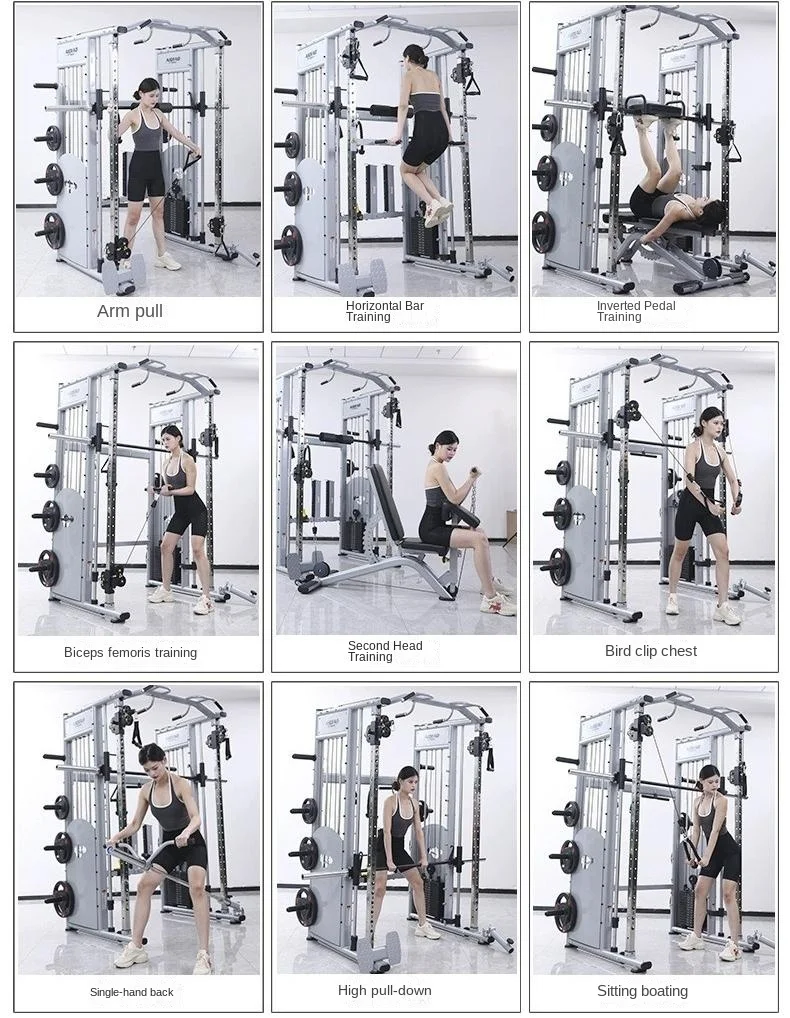 NEW Commercial Smith Machine with Built-In Weight Stack | Multi-Purpose Home & Gym Equipment