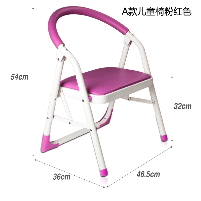 YSF Home Folding LadderMultifunctional Writing Dinin Simple Folding Stepping Chair for Children