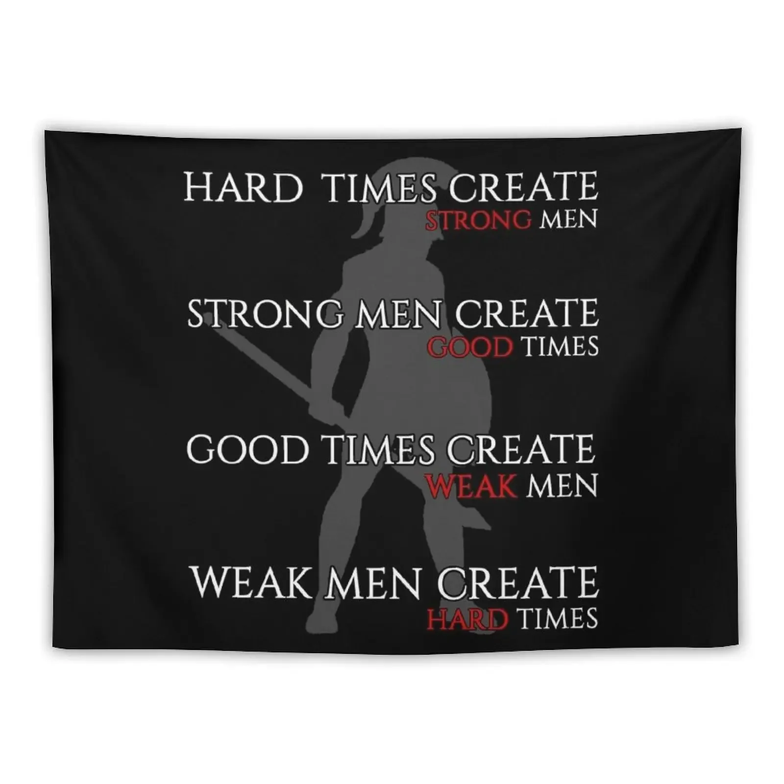 

Hard Times Create Strong \t\t Tapestry Room Decorations Aesthetics Living Room Decoration On The Wall Tapestry