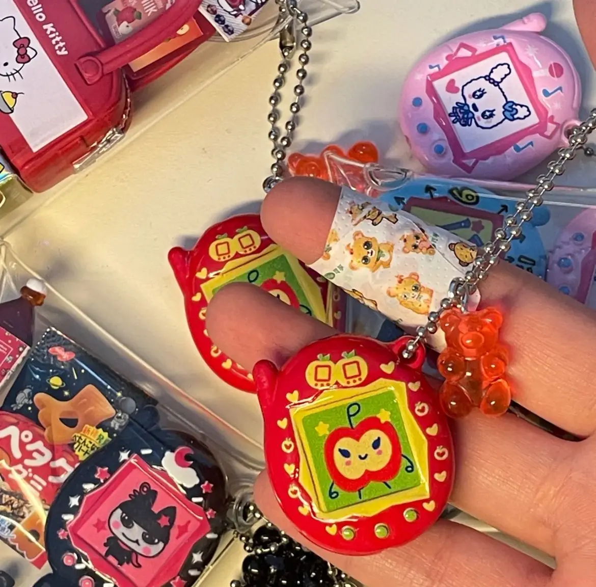 Tamagotchi Keychain Pendant Miniature Toy Gashapon Gift
